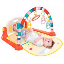 Tapete Piano Bebê Interativo Atividade Musical Dm6749 Laranja