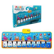 Tapete Piano Teclado Músical Infantil Touch Pés E Mãos Sensível ao Toque Sensorial 110cm Tapete Piano Teclado Músical Infantil Touch Pés E Mãos Sensível ao Toque Sensorial 110cm