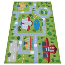 Tapete Pista de Carrinhos Infantil Ilustrado Criança Lona