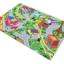 Tapete Pista Para Carrinhos Hotcars Férias Paris 1,8X1,2M Tapete Pista Para Carrinhos Hotcars Férias Paris 1,8X1,2M