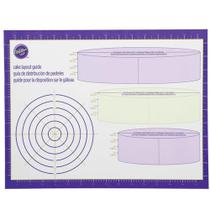 Tapete Plástico Laminado 60 X 75 Cm Marcações Bolo Wilton