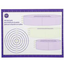 Tapete Plástico Laminado 60 X 75 Cm Marcações Bolo Wilton