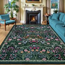 Tapete PLHXFR 254 x 305 cm Floral Lavável Antiderrapante Tapete PLHXFR 254 x 305 cm Floral Lavável Antiderrapante