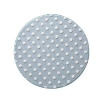 Tapete Poá Redondo Mimo Infantil 1 Metro Para Quarto Bebe Criança Menino Azul Jolitex Junior Baby