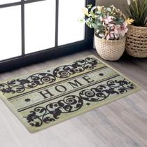 Tapete Porta Capacho Antiderrapante Entrada Decorativo Arabesco 45cm x 70cm - Perfitec
