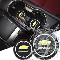 Tapete Porta Copos de Carro Acessório Decorativo Chevrolet Cruze Vectra Onix Plus Cobalt