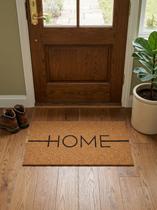 Tapete Porta Entrada Casa Capacho Vinil Home Bege 40x60cm