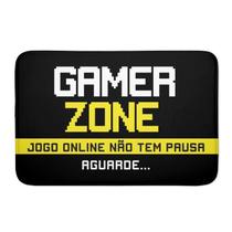 Tapete Porta Entrada Emborrachada Gamer Zone Antiderrapante Tapete Porta Entrada Emborrachada Gamer Zone Antiderrapante