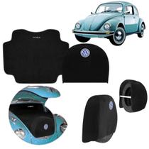 Tapete Porta Mala Fusca 1970 a 1995 Capa de Estepe Forro Preto