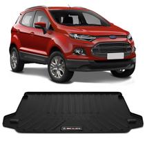 Tapete Porta Malas Bandeja Ford Ecosport 2013 a 2018 Preto em PVC Impermeável 1 Peça Shutt