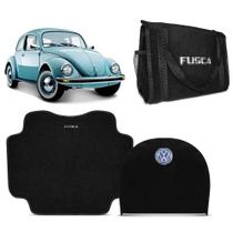 Tapete Porta Malas Fusca 1970 a 1995 com Capa de Estepe Carpete Preto e Bolsa Organizadora Porta Malas Multiuso Tapete Porta Malas Fusca 1970 a 1995 com Capa de Estepe Carpete Preto e Bolsa Organizadora Porta Malas Multiuso