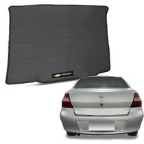 Tapete Porta Malas para Prisma 2006 a 2012 Borracha Protetor de Porta Malas Automotivo Impermeável com Bordado