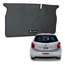 Tapete Porta Malas Peugeot 208 13 a 2019 Impermeável Bordado Borracha