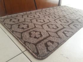 Tapete porta sala carpete 0,50 x 1,00 - marrom m01