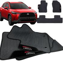 Tapete pra Carro Borracha Corolla Cross 2020 2021 2022 2023 2024 2025 3 Peças