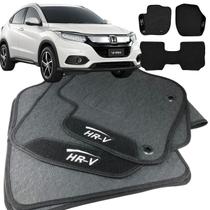 Tapete pra Carro Borracha Honda Hrv 2015 2016 2017 2018 3 Peças