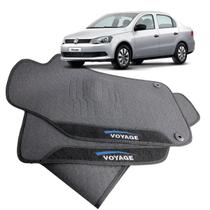 Tapete pra Carro Borracha Voyage G5 G6 2012 a 2023 3 Peças