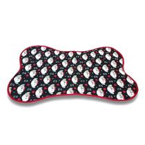 tapete pra comedouros pet GG tapete de comedouros cachorro grande tapetinho ossinho 70x47cm