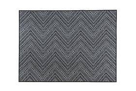 Tapete pratik 1,00 x 1,50 antiderrapante moderno sem pelo não risca piso oasis (inca preto)