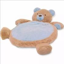 Tapete Premium Pelúcia Infantil Urso Baby Safari Color Azul