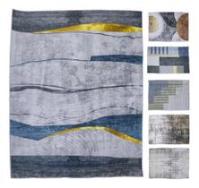 Tapete Premium Retangular 140x100cm Veludo Macio Sala Quarto Escritório Estampa Sortida