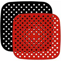 Tapete Protetor Air Fryer Silicone Quadrado Fritadeira 19cm