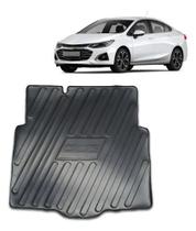 Tapete Protetor de Porta Malas Bandeja Cruze Sedan 2018 2019 2020 2021 2022 2023 2024 Em Relevo Preto
