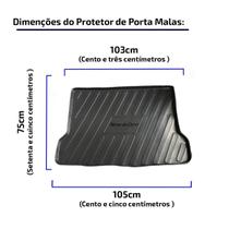 Tapete Protetor de Porta Malas Mercedes Gla 2015 2016 2017 2018 2019 Bandeja em Relevo