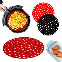 Tapete Protetor De Silicone Para Air Fryer Fritadeira Universal Anti-Aderente - UNYGIFT