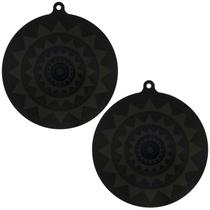 Tapete Protetor De Silicone Para Cooktop De Indução, 2 Peças, Multifuncional, Anti-riscos.