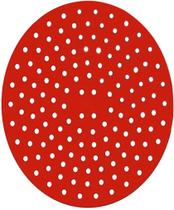 Tapete Protetor De Silicone Redondo P/ Fritadeira Air Fryer Dobrável Reútilizavel e Antiaderente