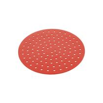 Tapete protetor em silicone para Air Fryer redondo Lyor 18,5cm vermelho