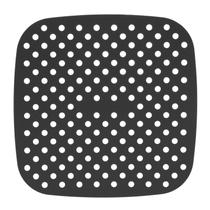 Tapete Protetor Silicone Air Fryer Quadrado Preto - Lyor