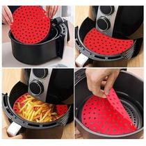Tapete Protetor Silicone Para Air Fryer Fritadeira Universal- REDONDO Tapete Protetor Silicone Para Air Fryer Fritadeira Universal- REDONDO