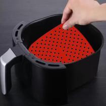 Tapete Protetor Silicone Quadrado Air Fryer Fritadeira 16cm - Clink