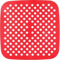 Tapete Protetor Silicone Quadrado Fritadeira Air Fryer 21cm