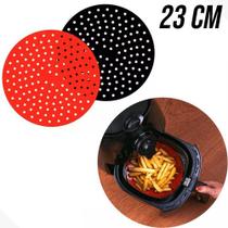 Tapete Protetor Silicone Redondo Air Fryer Universal 23cm Tapete Protetor Silicone Redondo Air Fryer Universal 23cm