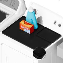 Tapete protetor superior para secador SEIRI 26 x 18 cm, silicone, preto Tapete protetor superior para secador SEIRI 26 x 18 cm, silicone, preto