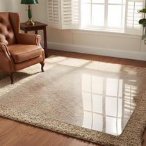 Tapete Protetor Transparente de PVC para Cadeira 71 x 163 cm para Piso de Madeira e Carpete