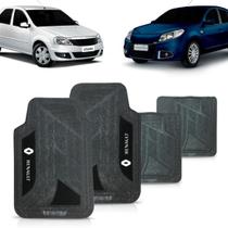 Tapete pvc automotivo c/ carpete modelo renault