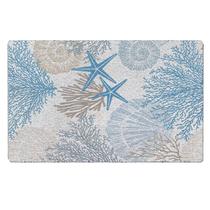 Tapete Qabliqo Blue Beach Door Door Tapete 43x76 cm antiderrapante Tapete Qabliqo Blue Beach Door Door Tapete 43x76 cm antiderrapante