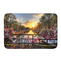 Tapete Quarto Decorativo Paisagem Bike Emborrachado Tapete Quarto Decorativo Paisagem Bike Emborrachado
