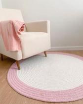 Tapete quarto do bebe de croche quarto menina rosa bebe 1,20m