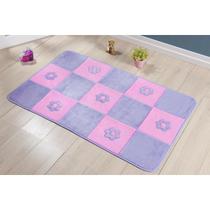 Tapete Quarto Infantil Estampado Antiderrapante Passadeira Decorativa Premium 120x74cm Cor:Futebol