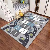 Tapete Quarto Sala 1,40 X 1,00 Antiderrapante Amarelinho Cin