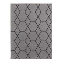 Tapete Quarto / Sala Desenhado Funcional Hexagonal Grafite 52 - 150x200 Cm - J. Serrano Tapete Quarto / Sala Desenhado Funcional Hexagonal Grafite 52 - 150x200 Cm - J. Serrano