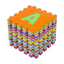 Tapete QuebraCabeça EVA ABC Tatame Infantil Educativo Borracha Atóxica 36 Peças