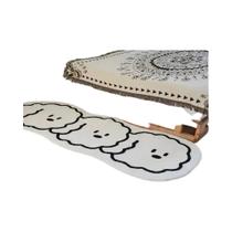 Tapete Quente Antiderrapante e Lavável - Secagem Rápida - Aparência de Caxemira para Sala de Estar