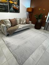 Tapete rabbit cinza 1,33x2,00 cor:cinza