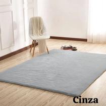 Tapete Rabbit Veludo 1,00 x 1,40 Toque Pele de Coelho Quarto e Sala